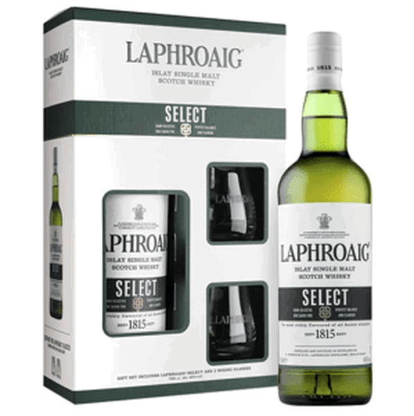Laphroaig Select 0,7l 40% + 2x sklo GB