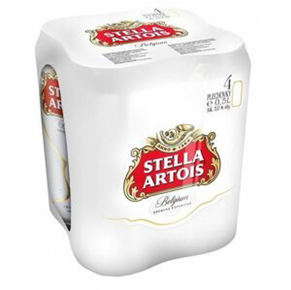 Stella Artois 11,4° 4×0,5l 5% Plech