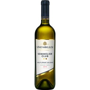 Víno Mikulov Sommelier Club Veltlínské zelené 2019 pozdní sběr 0.75l