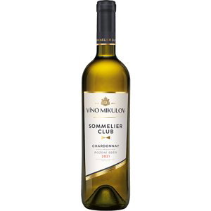 Víno Mikulov Sommelier Club Chardonnay 2021 pozdní sběr 0.75l