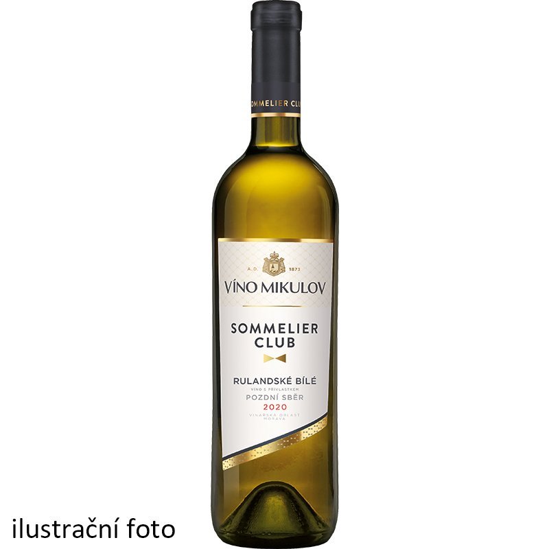 Víno Mikulov Sommelier Club Rulandské bílé 2020 pozdní sběr