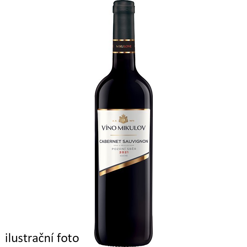 Víno Mikulov Exclusive Cabernet Sauvignon 2021 pozdní sběr