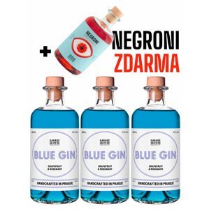 Garage 22 3x BLUE GIN + Negroni Zdarma