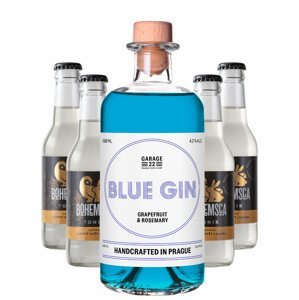 Garage 22 BLUE GIN 42% 0,5l + Bohemsca toniky ZDARMA