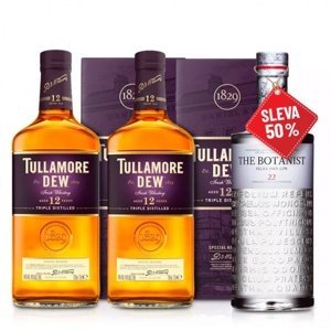 Balíček 2x Tullamore D.E.W. 12YO 0,7L + The Botanist Islay Dry Gin 0,7L za polovinu